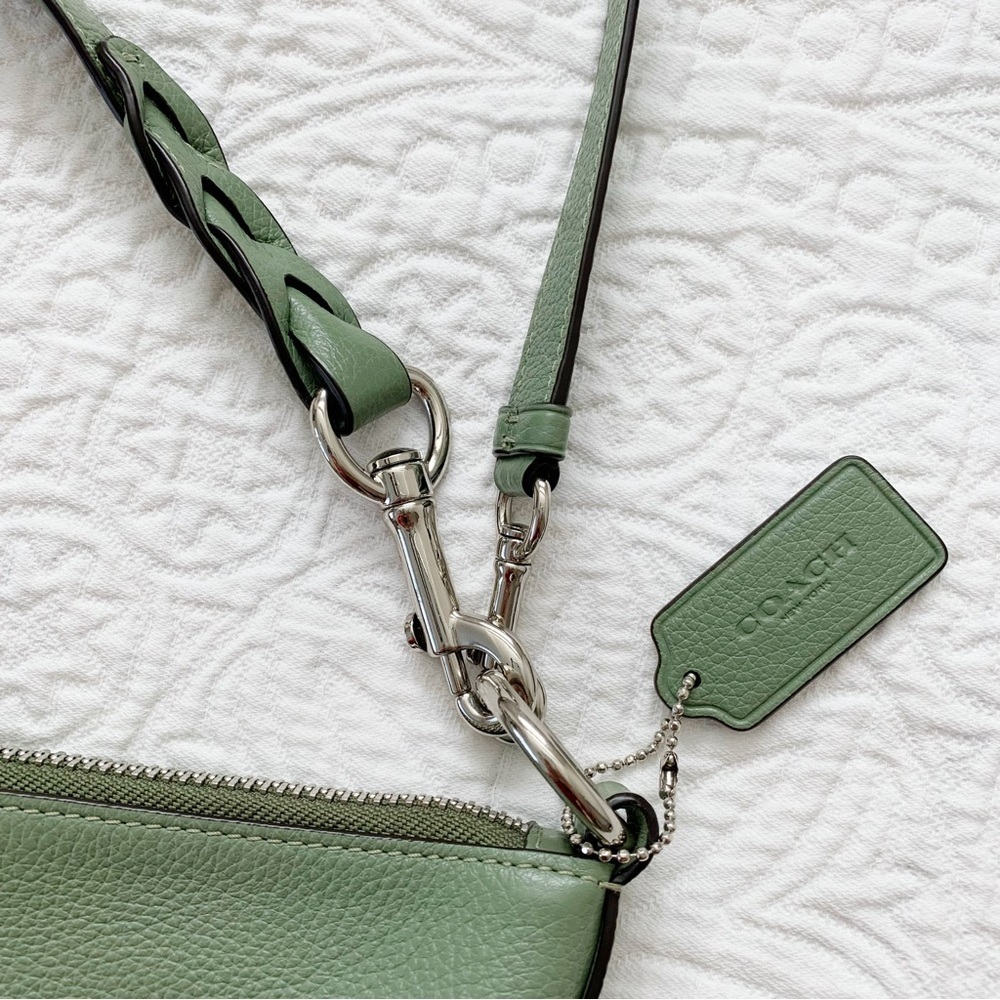 Coach Abby Leather Duffle‎ Tote Bag, Green - Picture 6 of 14